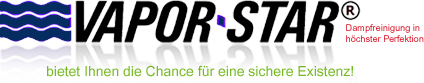 VAPOR-STAR – Logo der Marke für Dampfreiniger und Dampfsauger